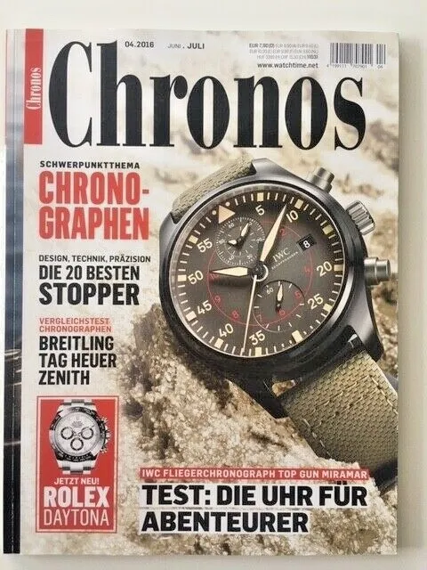 German watch magazin / Magazine allemand de montres CHRONOS 4/2016 CHRONOGRAPHES