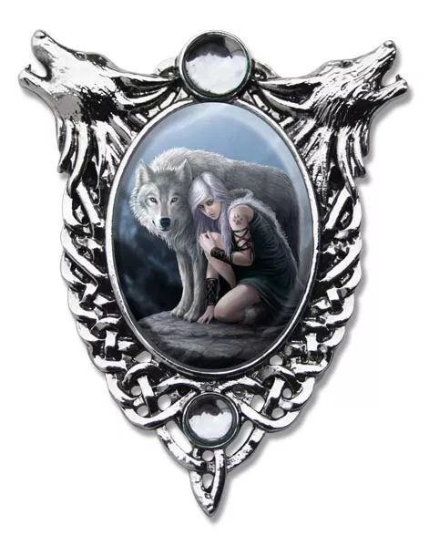 ANNE STOKES Anhänger Protector Cabochon Schmuck Fantasy Gothic Elfe  Neu+OVP