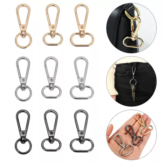 Ring DIY KeyChain Collar Carabiner Snap Bags Strap Buckles Hook Lobster Clasp