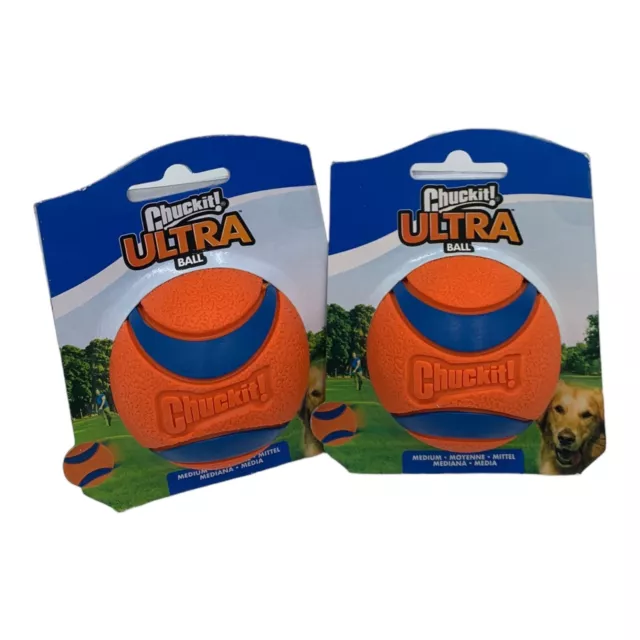 Chuckit Ultra Ball Medium 2er Bundle Pack Spielball Ball Hunde Spielzeug Sport