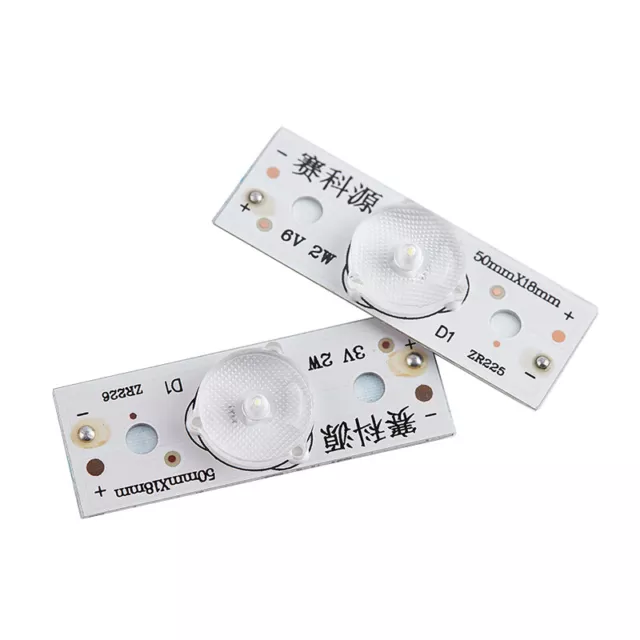 5Stück 3V6V 2W SMD Lampenperlen optische Linse für LCD-TV Hintergrundbeleuchtung