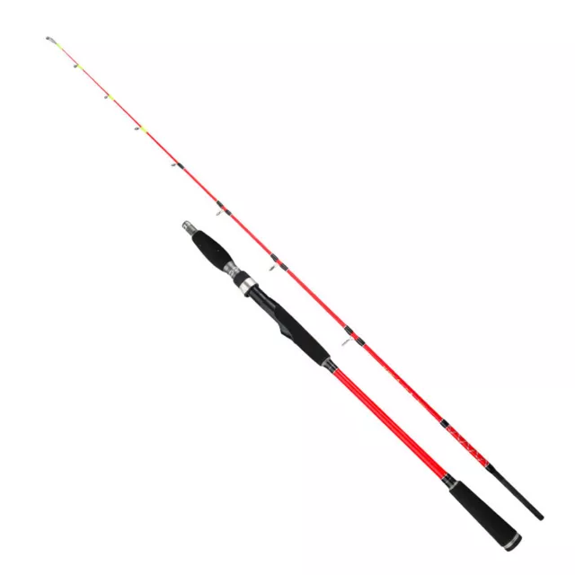 TRAINFIS Jigging Rod 5' 10-25lb Spinning Fishing Rod Boat Trolling Solid Carbon