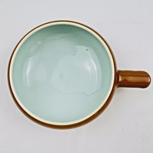 Vintage Large Martin Boyd Ramekin Bowl Australian Pottery Tan Brown & Mint Green