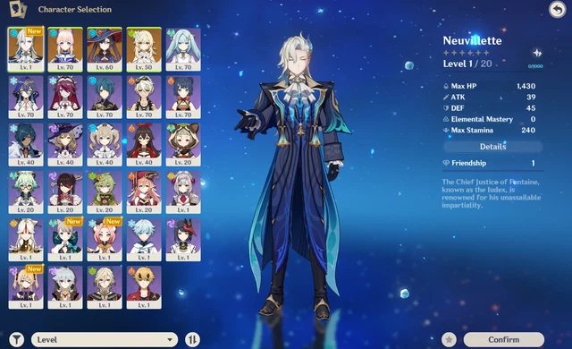 Genshin Impact Account AR 50 | Neuvillette + C3 Kokomi + MORE  | NA Server