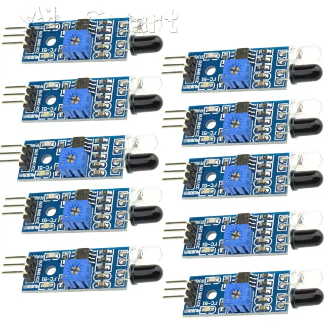 10PCS Smart Car Robot IR Infrared Obstacle Avoidance Sensor Module For Arduino