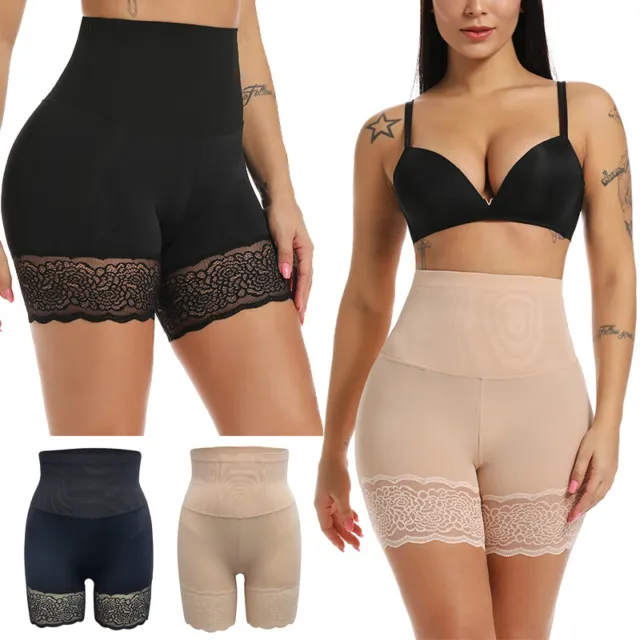 Women's High Waist Half Slip Shorts With Lace Trim Shapewear for Under  Dresses
