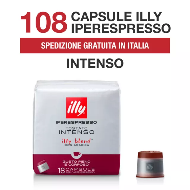 2 Scatole Da 108 Capsule L'una Di Caffe' Illy Iperespresso Tostato Intenso