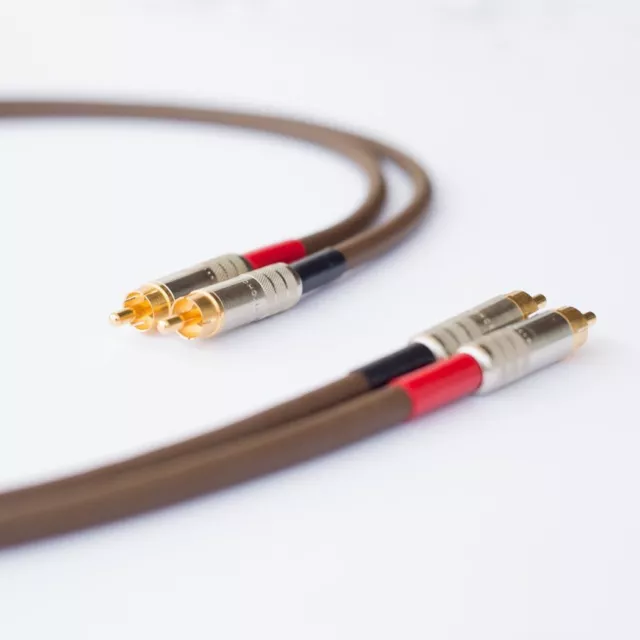 Belden 8402 with Switchcraft 3502AAU, Hi-Fi High-End RCA Interconnect Cable Pair