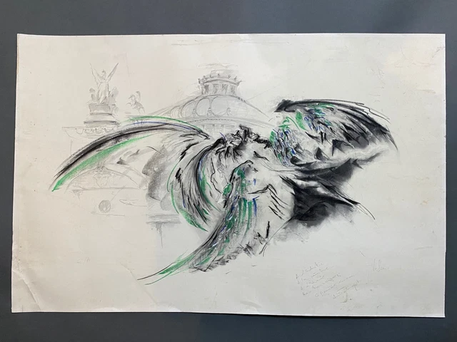 Aquarelle Originale – Épreuve D'artiste Simone Duval-Wenta – Paysage