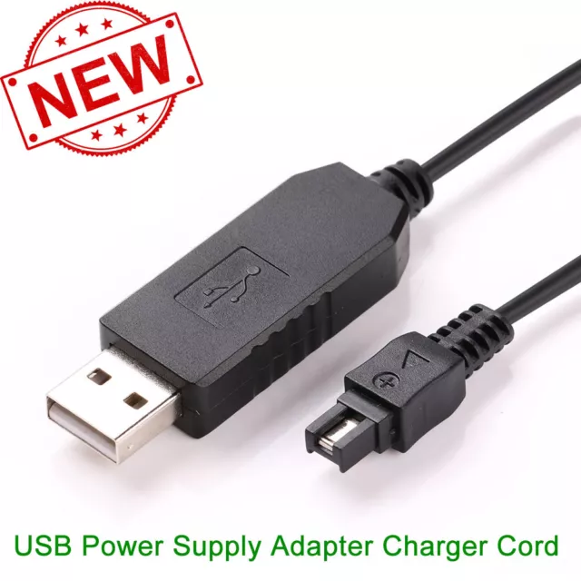 USB Power Supply Adapter Charger Cord Sony Handycam Station Dock Charging Cradle