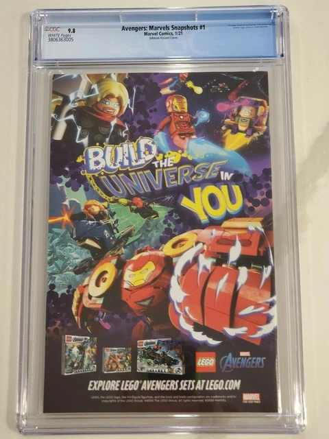 Avengers: Marvels Snapshots #1 Cgc Nm/Mt(9.8) White *Rare Johnson Variant Cover* 3