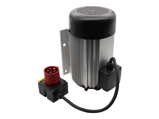 Moteur électrique 230V SECURA – Compatible Fendeuse à Bois AL‑KO LS 370/4 – Avec Interrupteur Et Prise