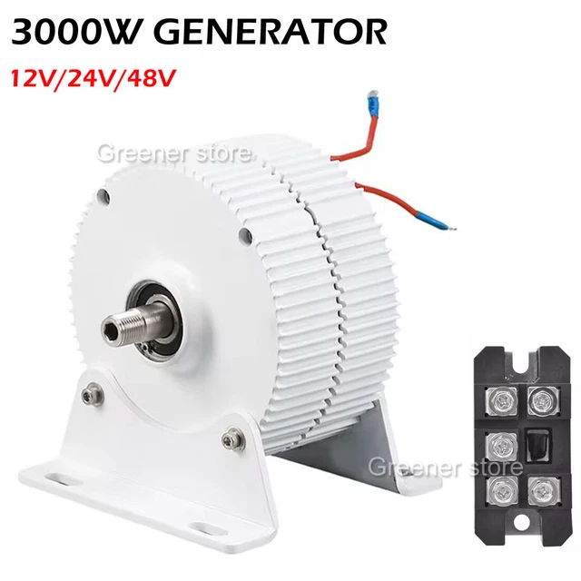 Générateur De Dynamo 600w 800w 1000w 12v 24v 48v 3 Phases Sans