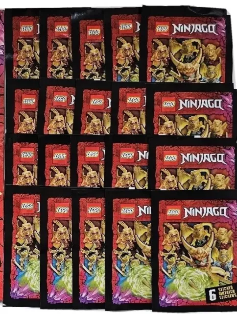 B0 LEGO® Ninjago Crystalized™ 20 Stickertüten = 120 Sticker Bilder