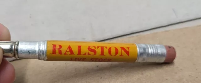 Vintage Ralston Livestock Commission Co Omaha Nebraska NE Bullet Pencil