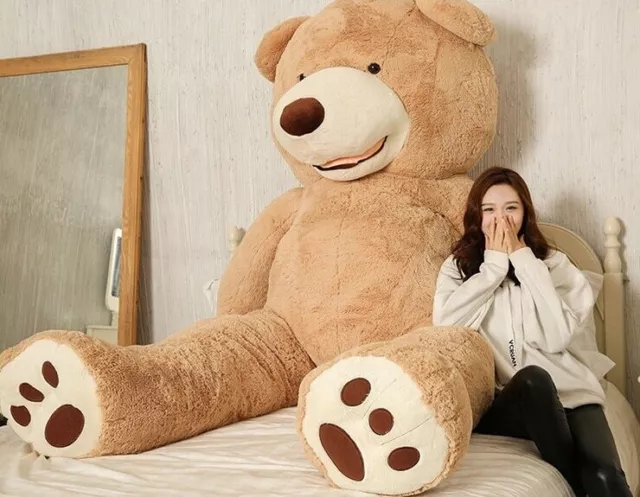 100-260cm Giant Teddy Bear Large Animals Plush Big Soft No Fill Toy Gift