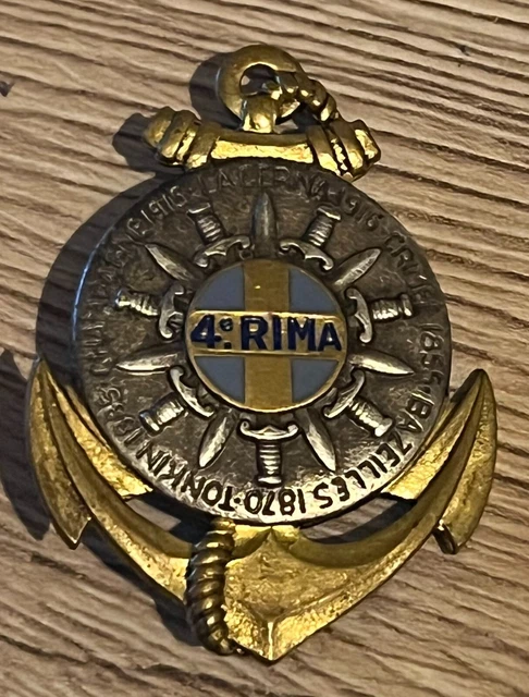 Insigne 4e Compagnie Du 3e RPIMA – Fraisse Paris, Ancien, Usures