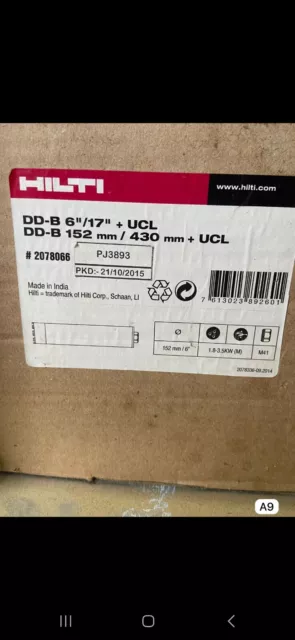 Hilti Diamond Core Drill Bit 152/430+ Ucl 3