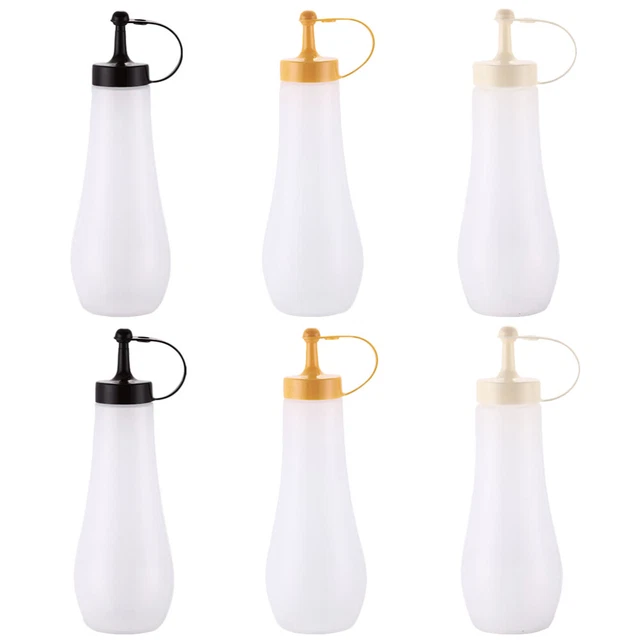 6 piezas botellas de especias aderezo botella dispensador para botellas de aceite de oliva botella de salsa