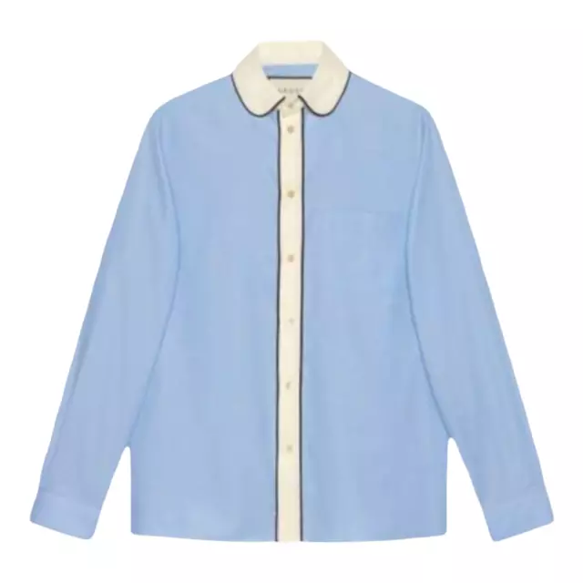 GUCCI Round-Collar Oxford Shirt