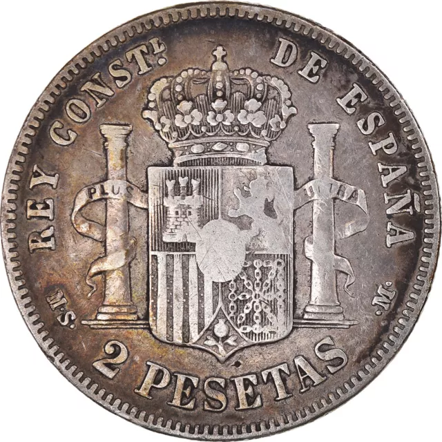 [#1110041] Monnaie, Espagne, Alfonso XII, 2 Pesetas, 1882, TTB, Argent, KM:678.2 2