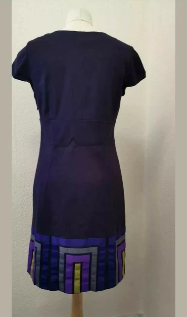 Robe Femme Shift Boden - Coton Violet Or Gris Tringle - Taille 12 4