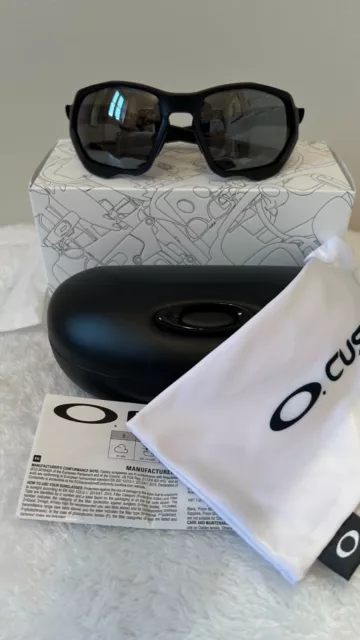 Oakley Custom Plazma Sunglasses - Matte Black Frame - Prizm Black Iridium - NEW