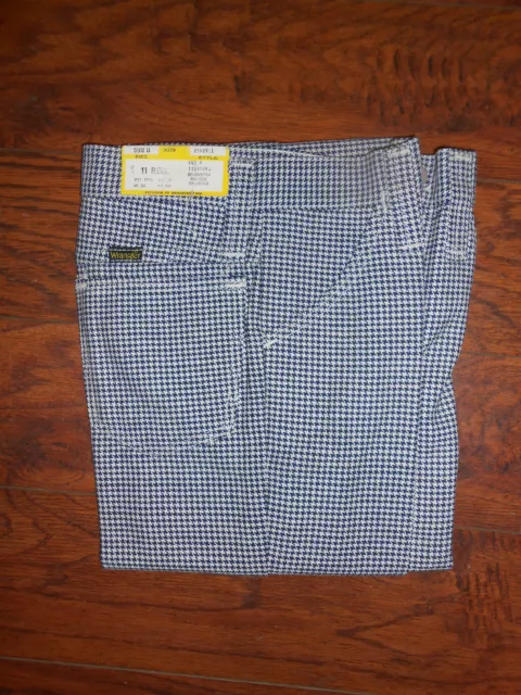 Childrens 70s Vintage Wrangler Houndstooth Pattern Boys/Girls Size 11 Reg Pants 2