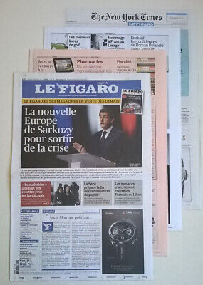 Meeting de la Concorde offensive Sarkozy LE FIGARO N°21 058 du 14/04/2012 