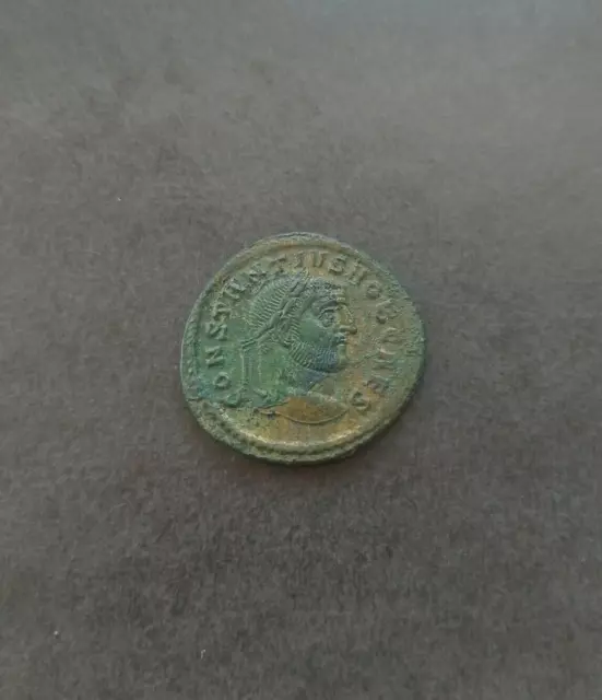 Roman Empire RARE Very Nice condition CONSTANTIUS CHLORUS Caesar Follis Ticinum