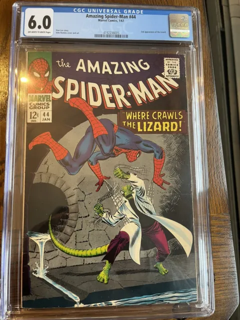 Amazing Spider-man #44 Second Lizard (Silver Age Marvel Comic 1967)