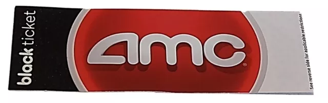 AMC Movies Black Ticket - No Expiration Tickets will be Sent on Email In PDF