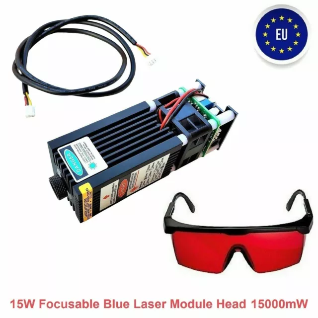 15W Lasermodul Head Laserkopf 15000mW Für CNC 3018 Pro Lazer Gravurmaschine