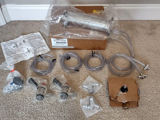TapRite DK30CPSS02 Kegerator Tower Conversion Kit for Dual Tap Configuration