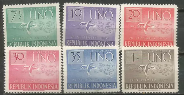 INDONESIA Scott# 362-367 MNG UN