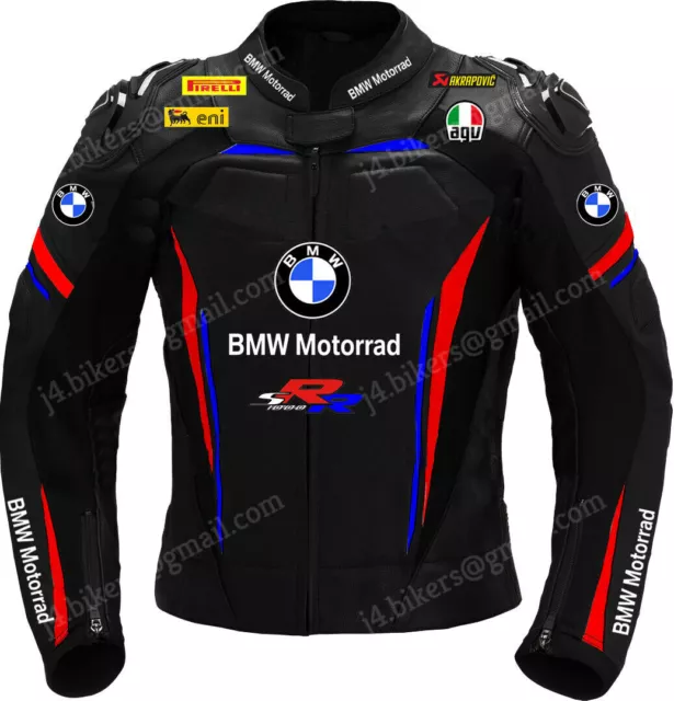 BMW Racing Motorbike Leather Jacket MOTOGP Biker Motorcycle Mens Leather Jackets