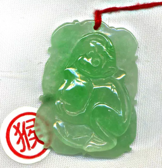 JADE PENDANT, high grade quality, genuine hand carved Necklace