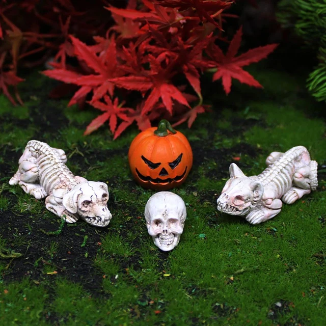 Skull Cat Dog Bones Party Ornaments Pumpkin Grimace Halloween Animal Skeleton