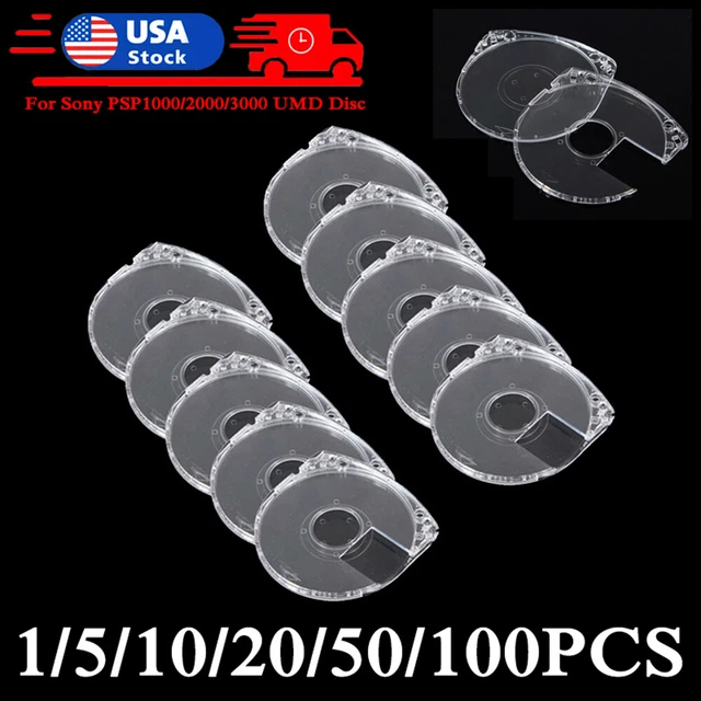 For UMD Game Disc Transparent Shell Case Replacement for Sony PSP 1000/2000/3000
