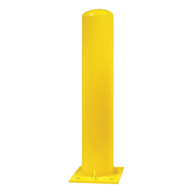 Bollardo IBB03040-Y-D APROBADO GRAINGER, fijo, concreto, 3", amarillo