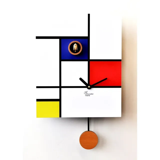 OROLOGIO CUCU MODERNO, Pirondini, Around Mondrian, Home Design Cuckoo  Clocks EUR 229,00 - PicClick IT