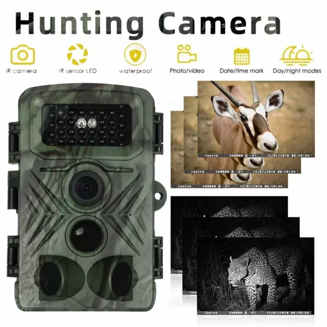 36MP Trail Camera Wildlife Hunting Game Cam HD 1080P IR Waterproof Night Vision