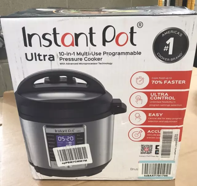 Instant Pot Ultra, 10-in-1 Pressure Cooker, Slow Rice Cooker, Yogurt /Cake Maker