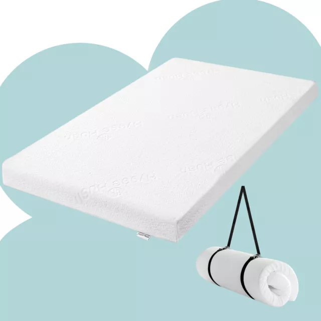 Memory Foam Mattress Topper-1,2 or 3" Gel Infused Ventilated Design Mattress Pad