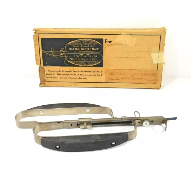 Alfombra de colección parisina enganchada lanzadera aguja moldeadora Reinhard Co con caja