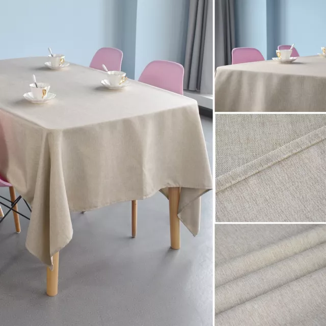 New Top Quality Table Cover Cloth Polyester Rectangle Party Dining Tablecloth