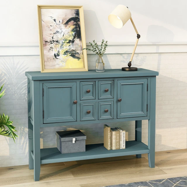 Cambridge Series Buffet Sideboard Console Table with Bottom Shelf Cambridge Series Buffet Sideboard Console Table with Bottom Shelf