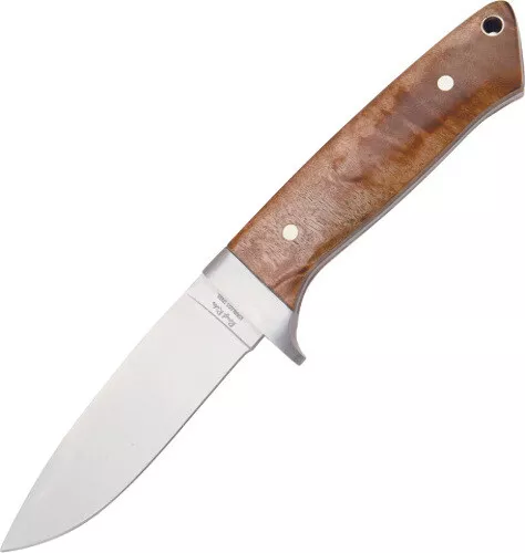 Rough Rider Fixed Blade Knife New Drop Point Hunter 22405LA LIGHT ROOT WOOD