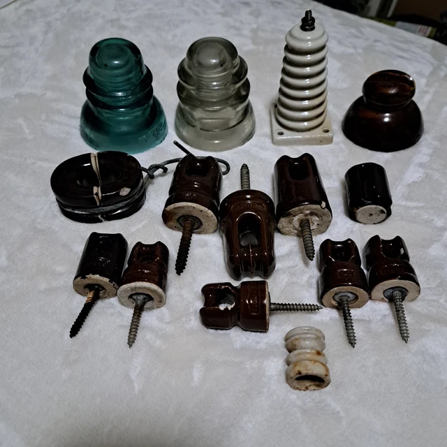 Vintage Ceramic Insulator Lot
