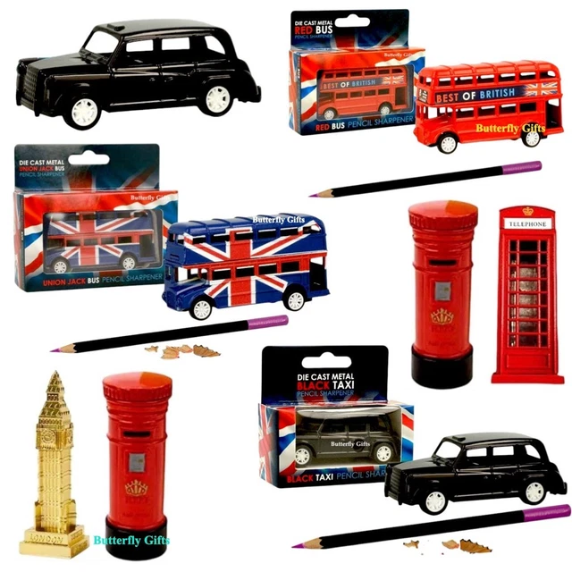 London Souvenir Pencil Sharpeners Set – Die-Cast Metal London Bus - View #11